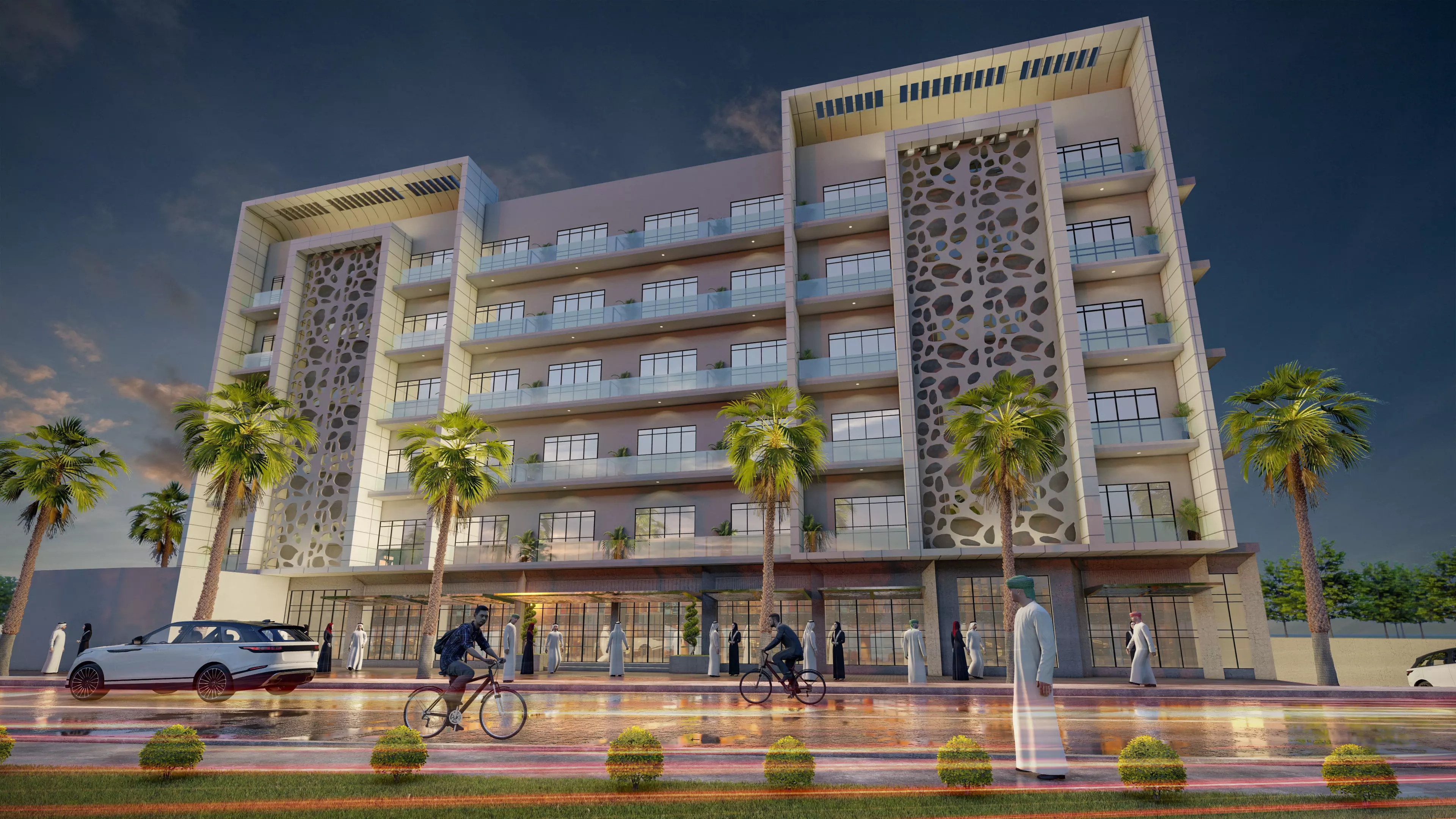 Apartment building 3d model 3D model_0