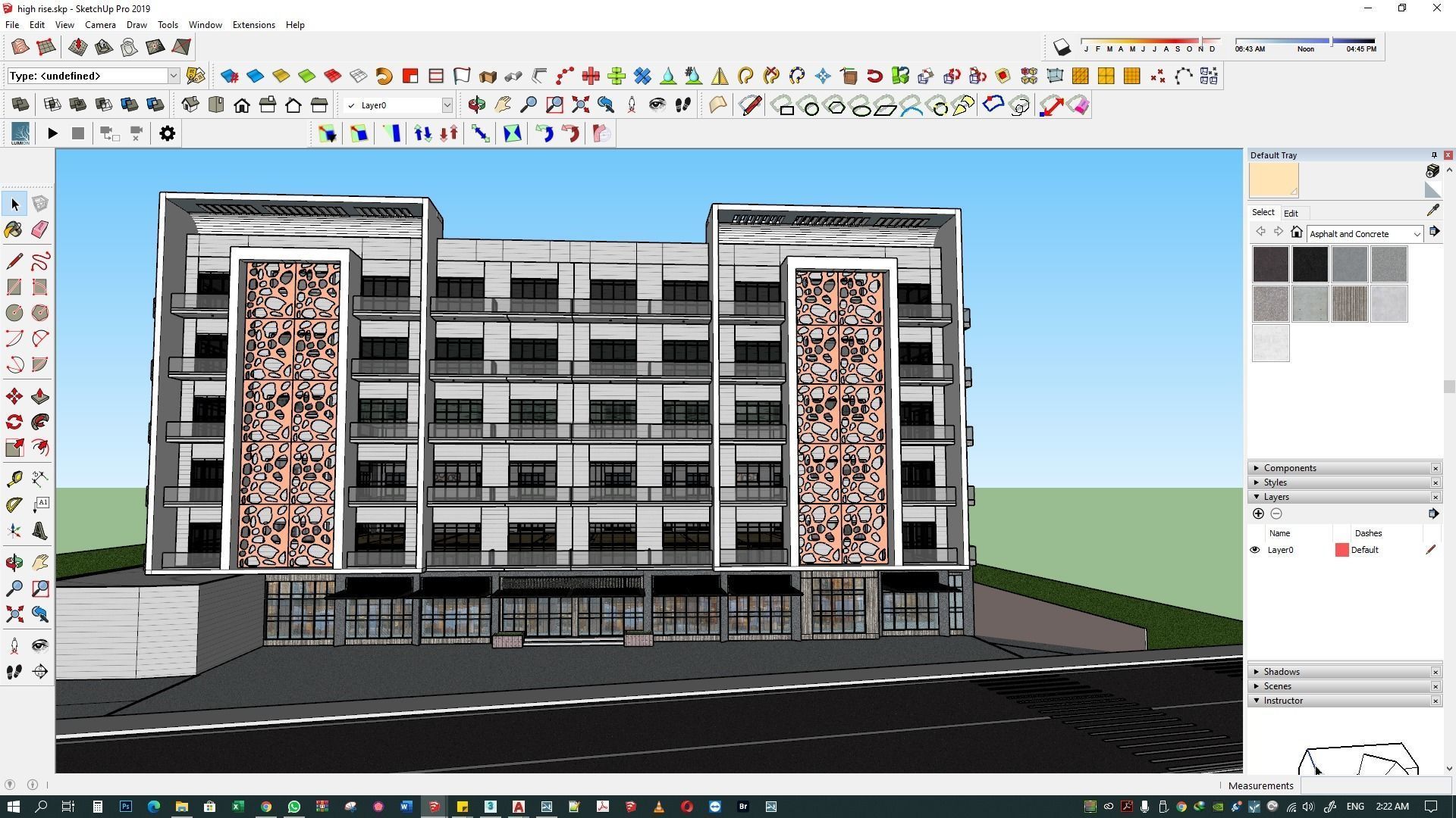 Apartment building 3d model 3D model_8