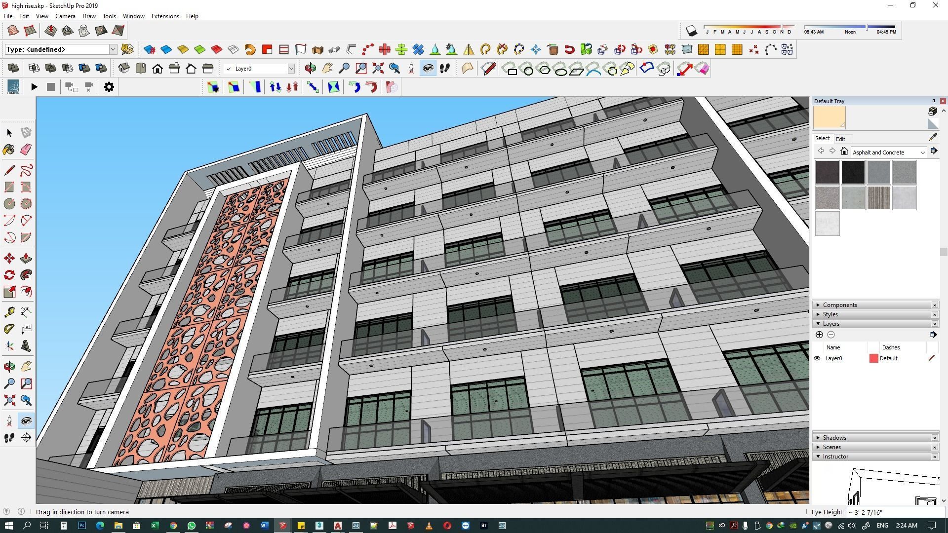 Apartment building 3d model 3D model_35