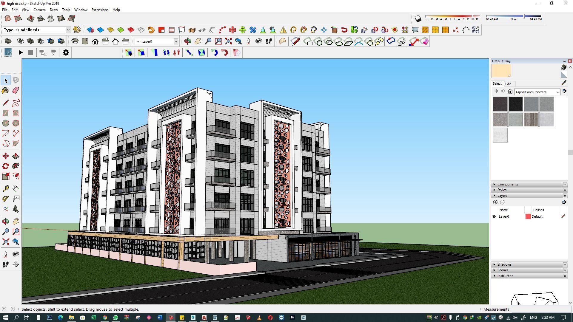 Apartment building 3d model 3D model_13