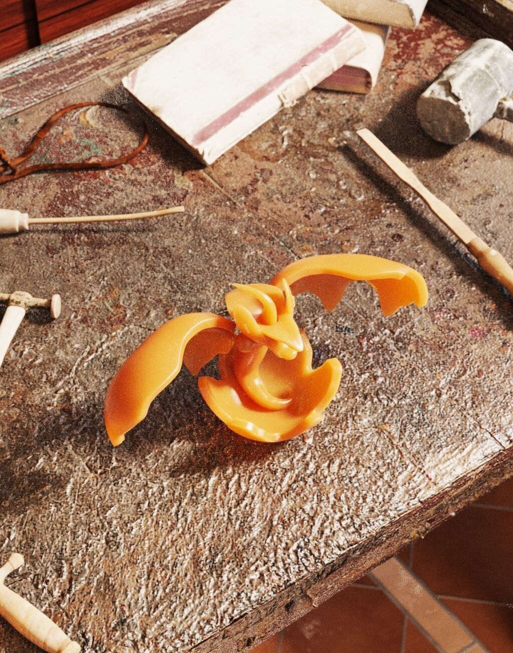 Pomdrapi dragon 3D print model_1