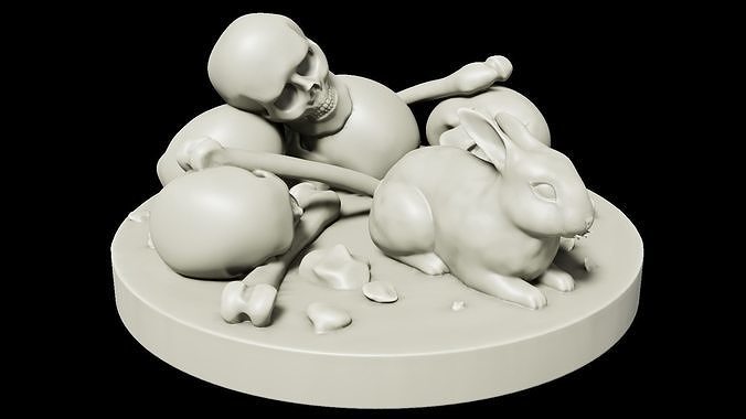 Rabbit of Caerbannog from Monty Python and the Holy Grail 3D print model