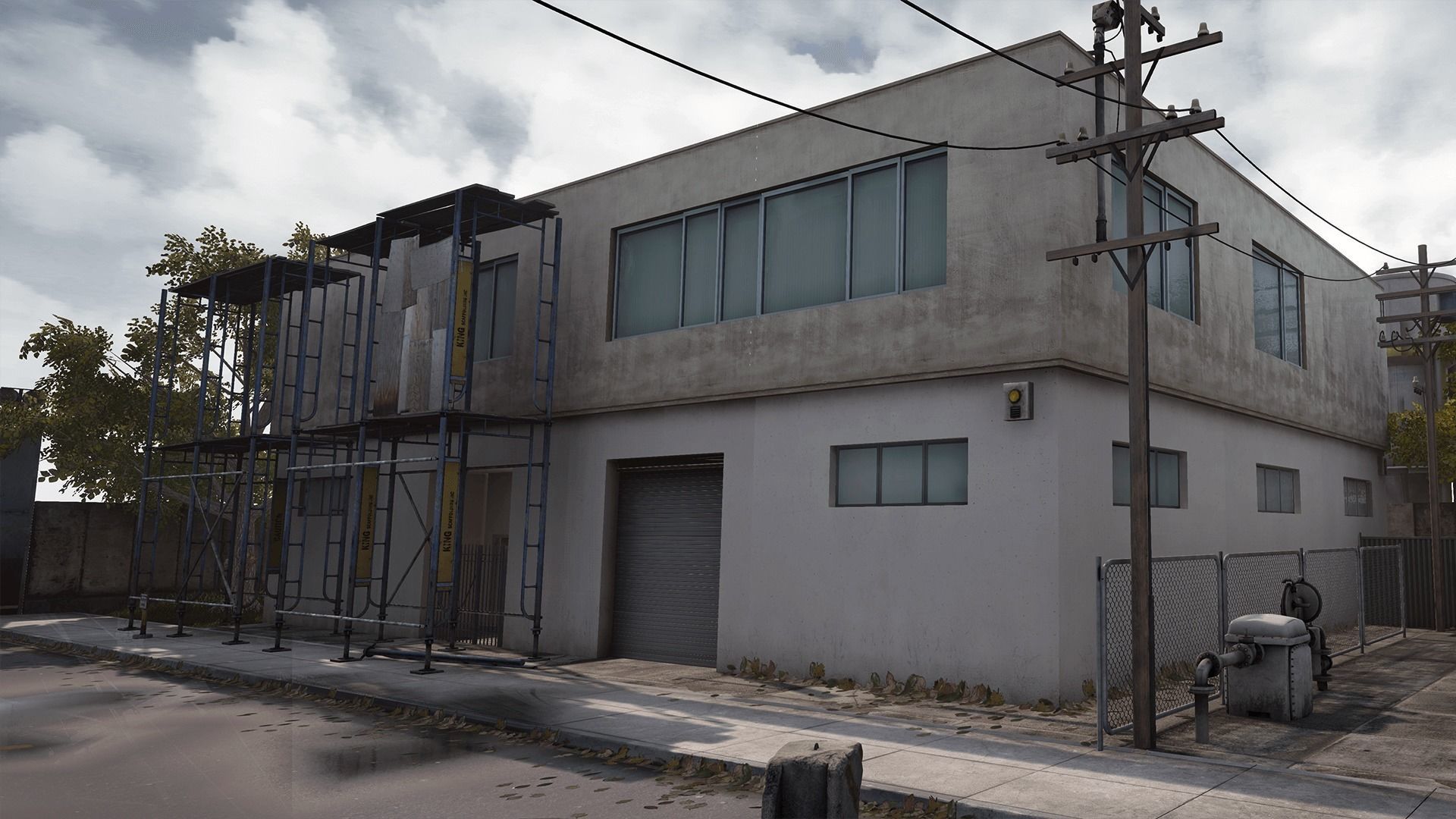 Industrial Area Hangar 3D model_2