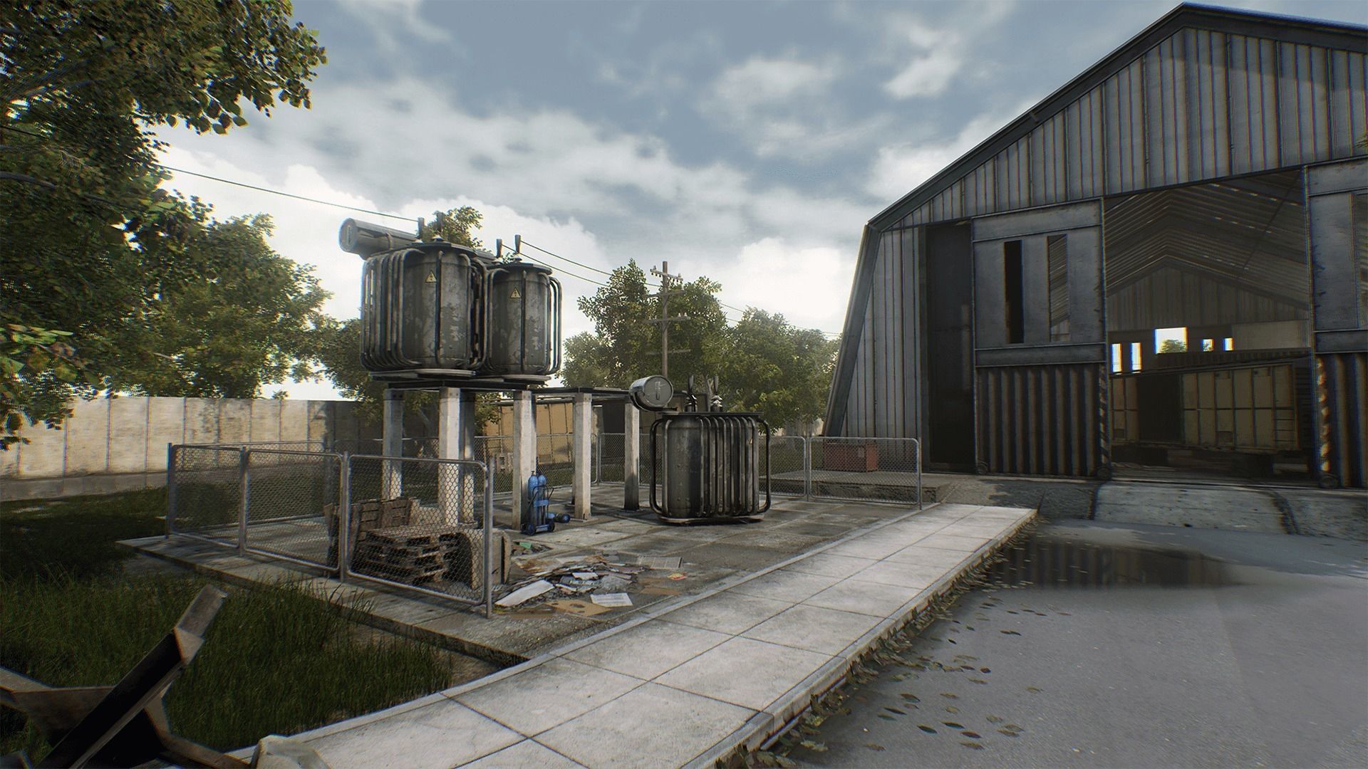 Industrial Area Hangar 3D model_5