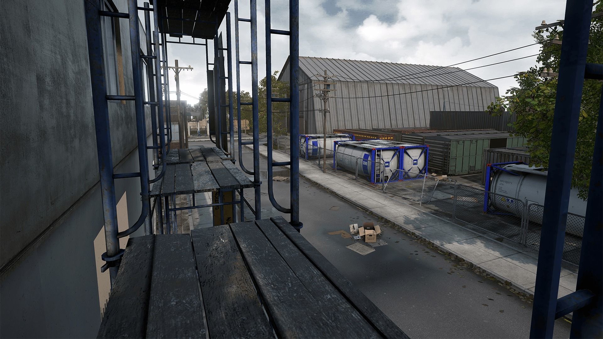 Industrial Area Hangar 3D model_3