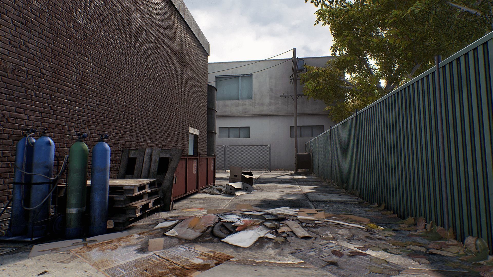 Industrial Area Hangar 3D model_4