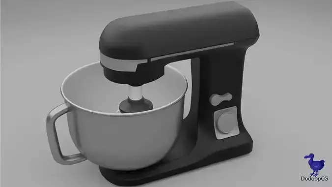 Blank Kitchen Machine - Blender 3D Appliance Model