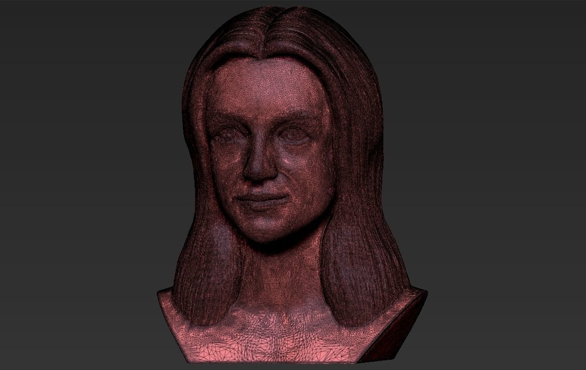 Britney Spears bust 3D printing ready stl obj formats 3D print model_26
