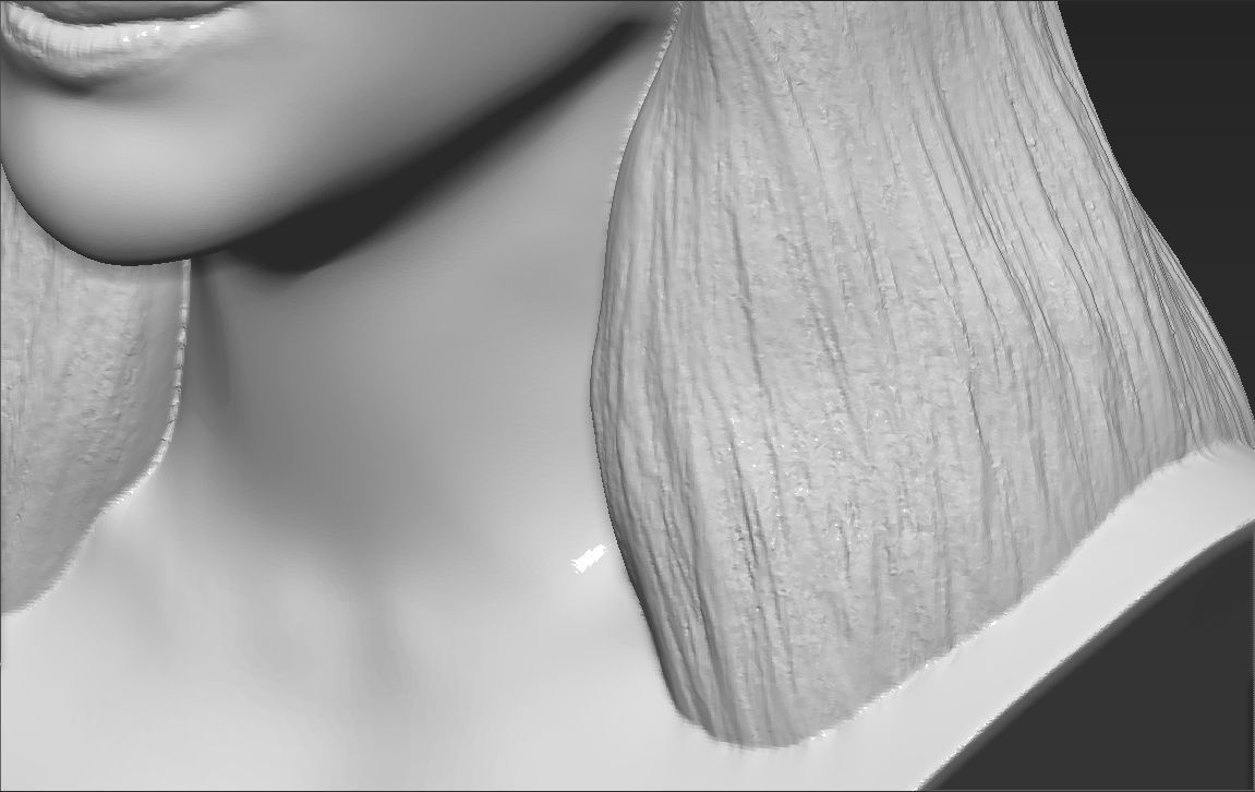 Britney Spears bust 3D printing ready stl obj formats 3D print model_21