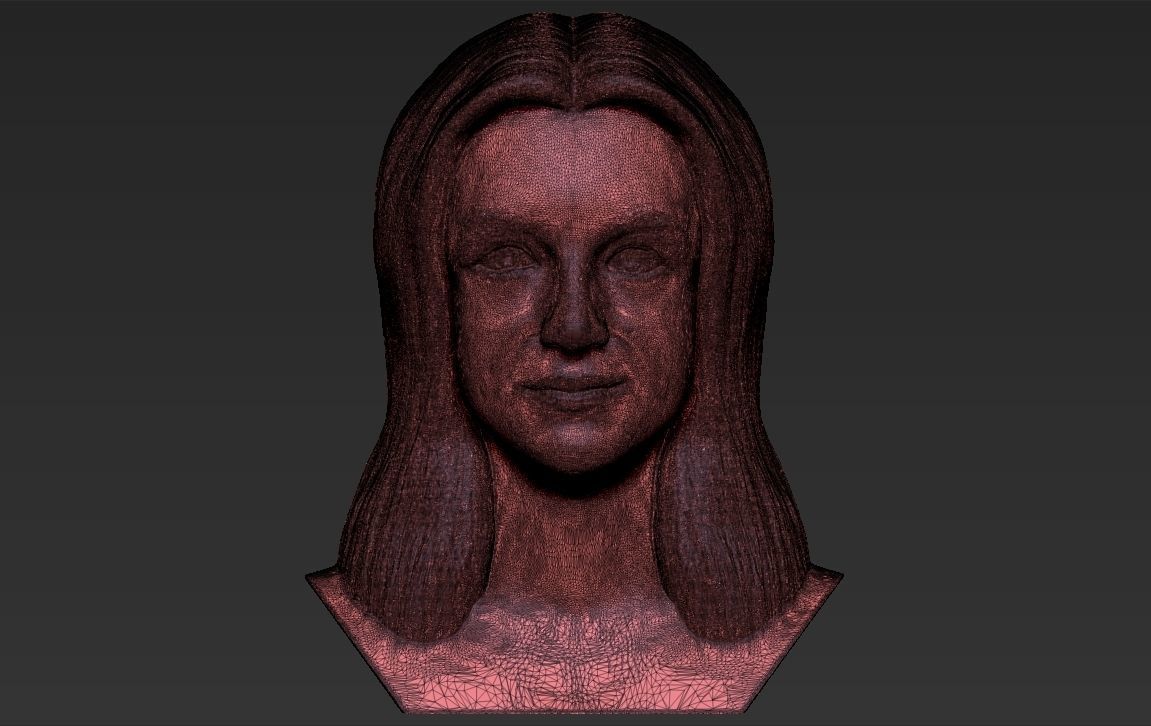 Britney Spears bust 3D printing ready stl obj formats 3D print model_25