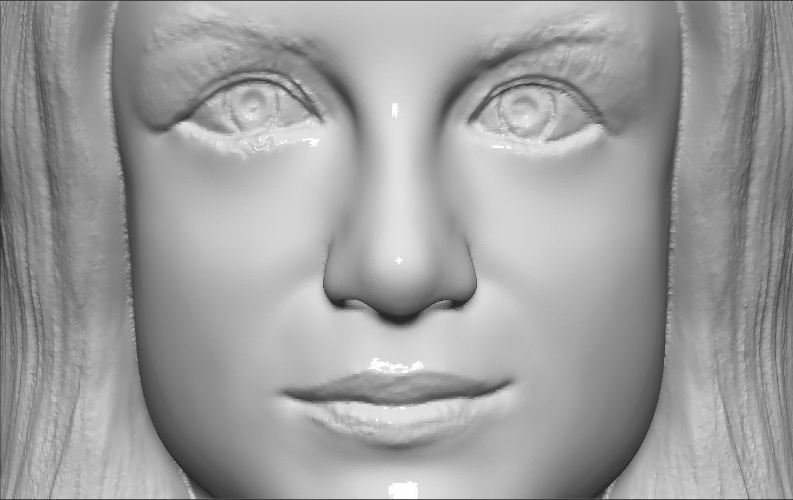 Britney Spears bust 3D printing ready stl obj formats 3D print model_15