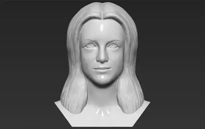Britney Spears bust 3D printing ready stl obj formats 3D print model