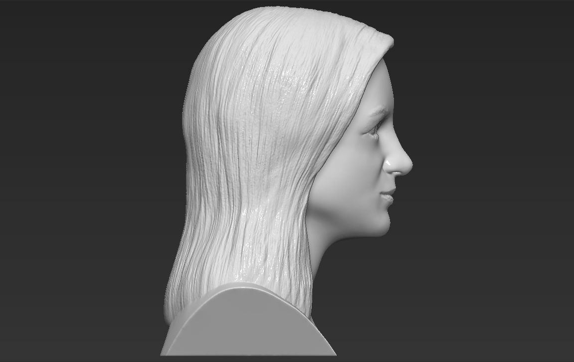 Britney Spears bust 3D printing ready stl obj formats 3D print model_7
