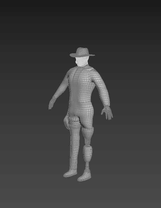 Man with prosthesis 3D model_9