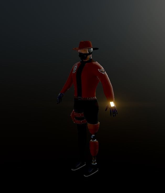 Man with prosthesis 3D model_1