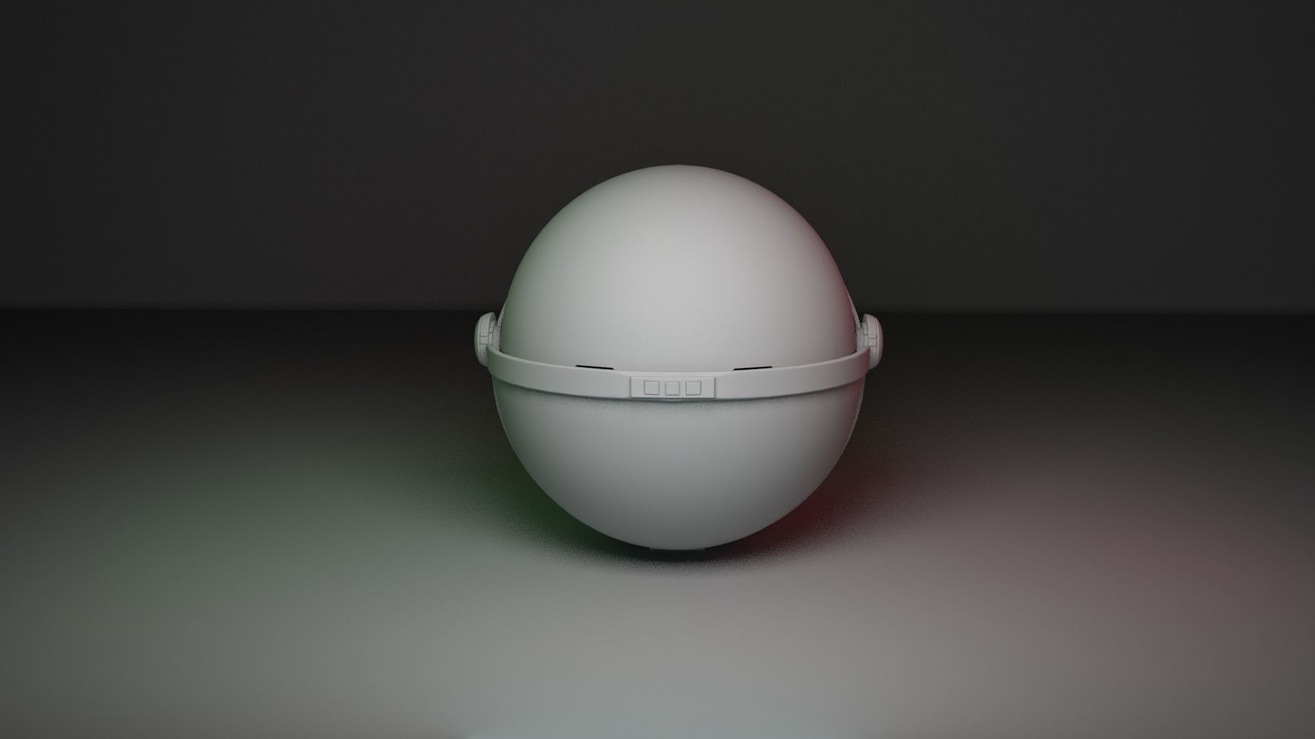 Baby Yoda with a double openable ball 3D print model_2