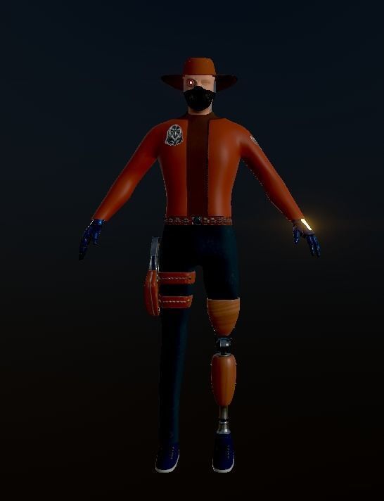 Man with prosthesis 3D model_11