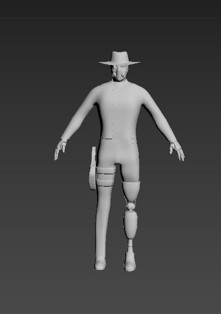 Man with prosthesis 3D model_15