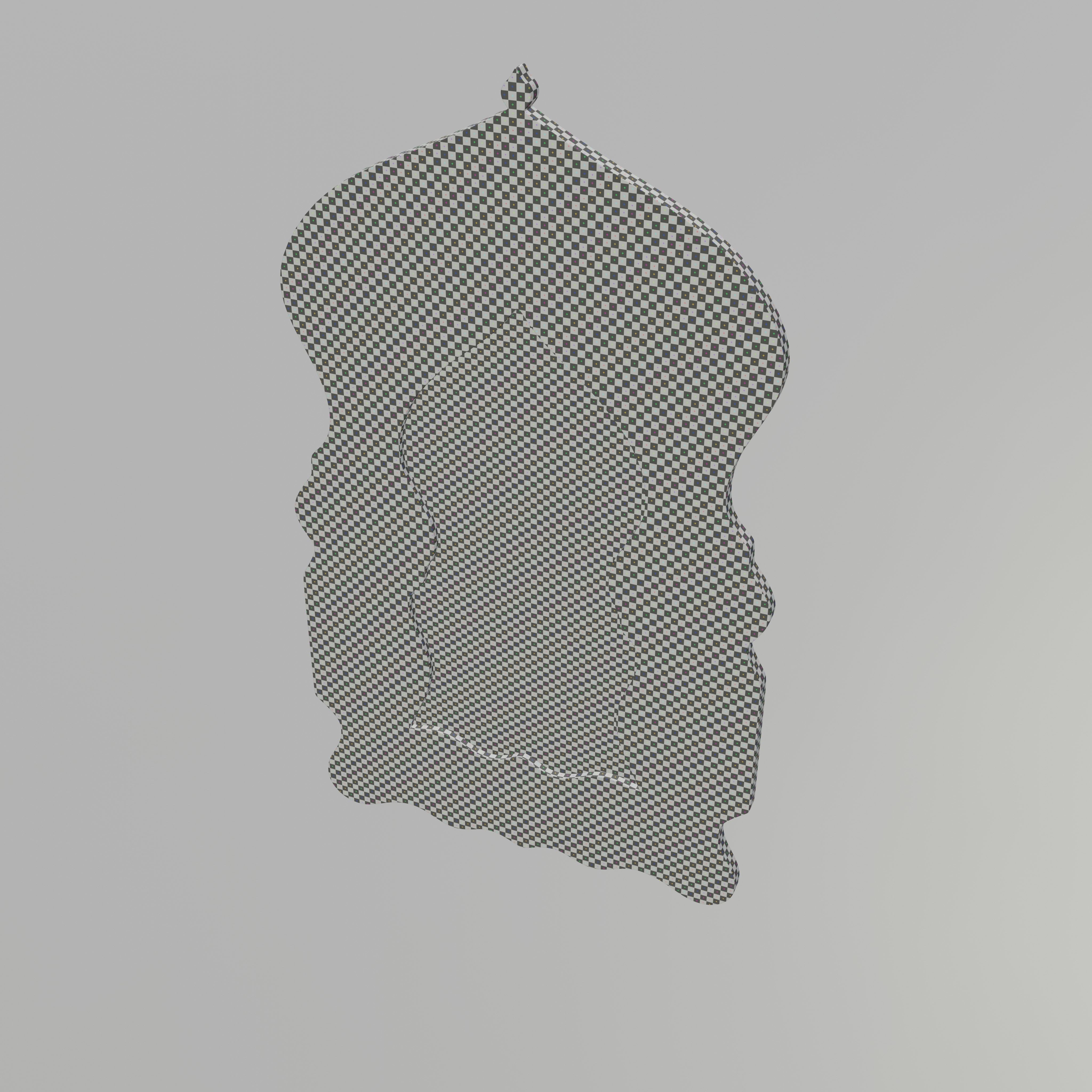 Moroccan hand painted mirror 3D model_11