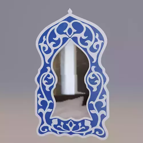 Moroccan hand painted mirror