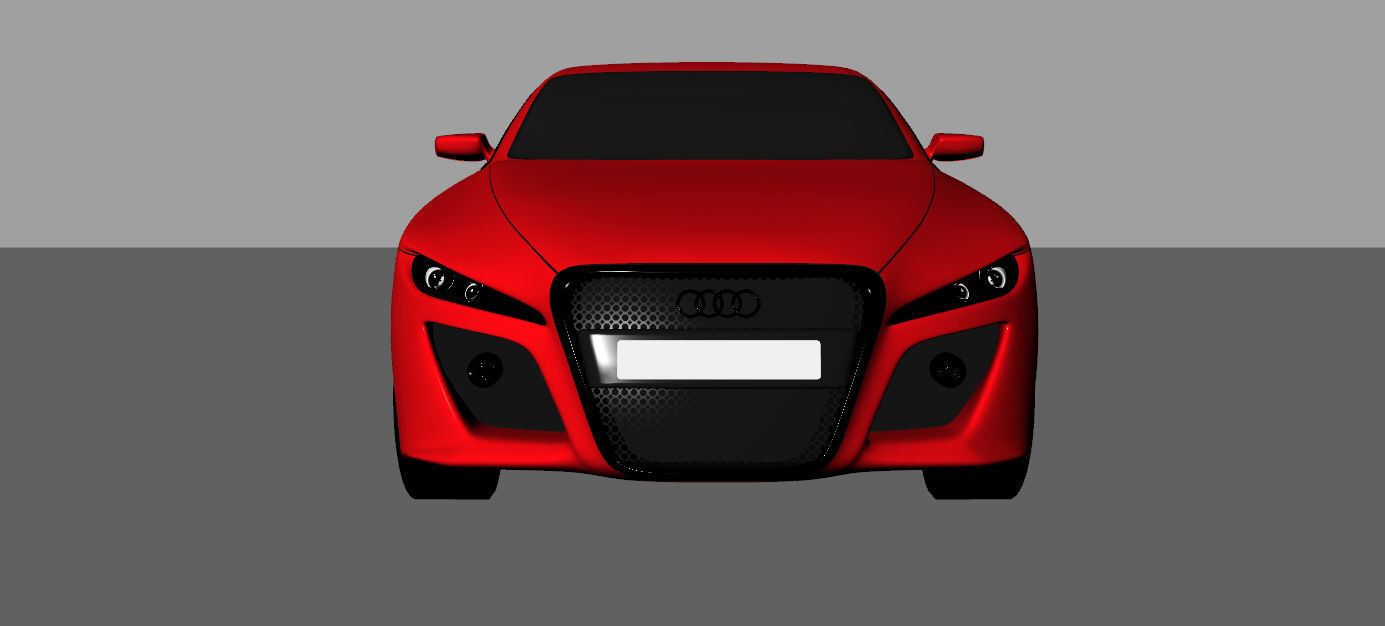 Audi-A6 car 3D model_2
