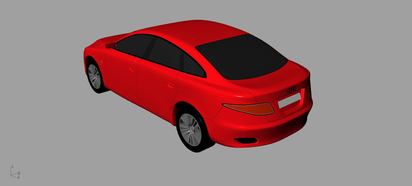 Audi-A6 car 3D model_1