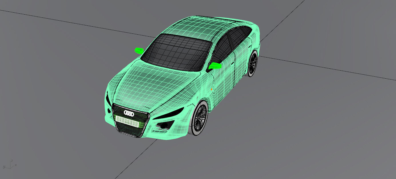 Audi-A6 car 3D model_5