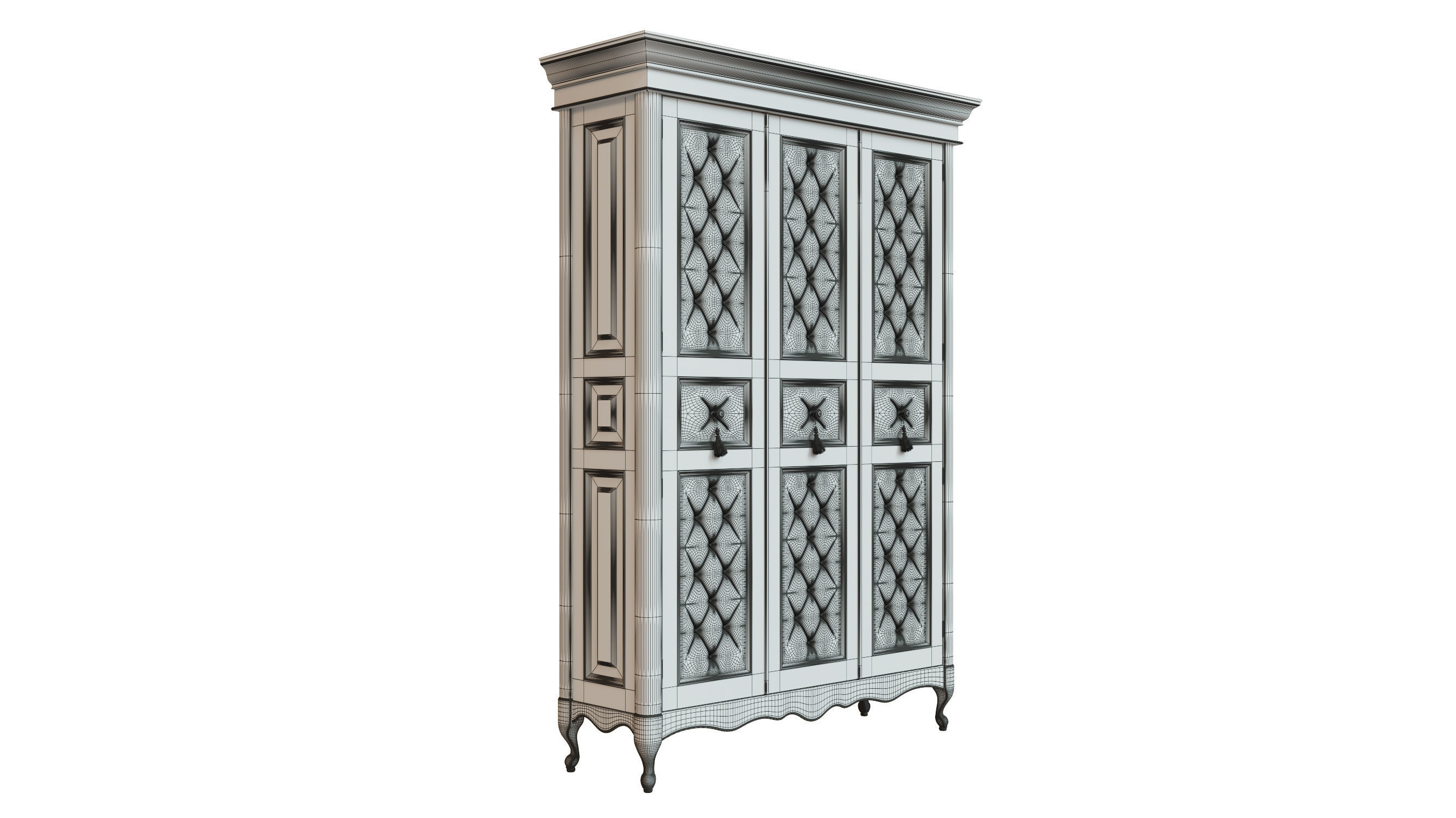 classic cabinet 04 06 3D model_14
