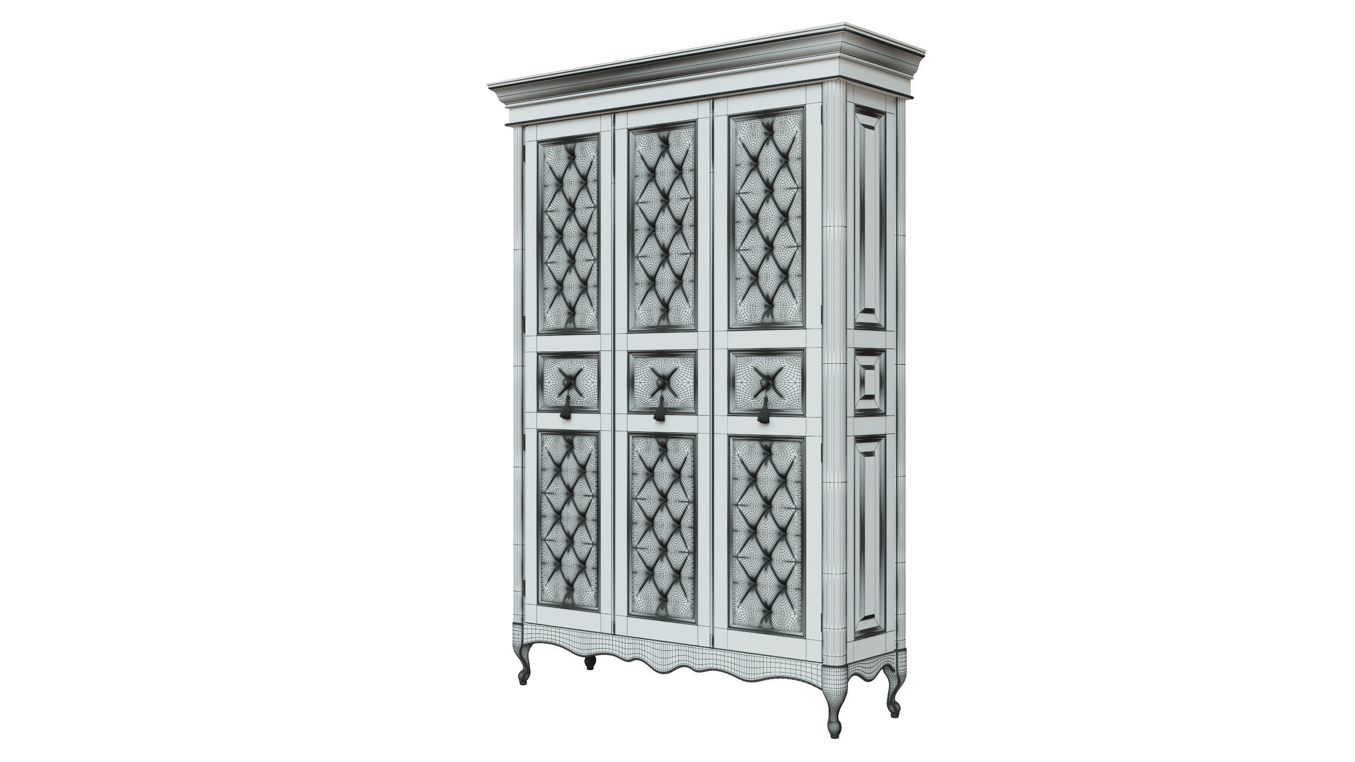 classic cabinet 04 06 3D model_13