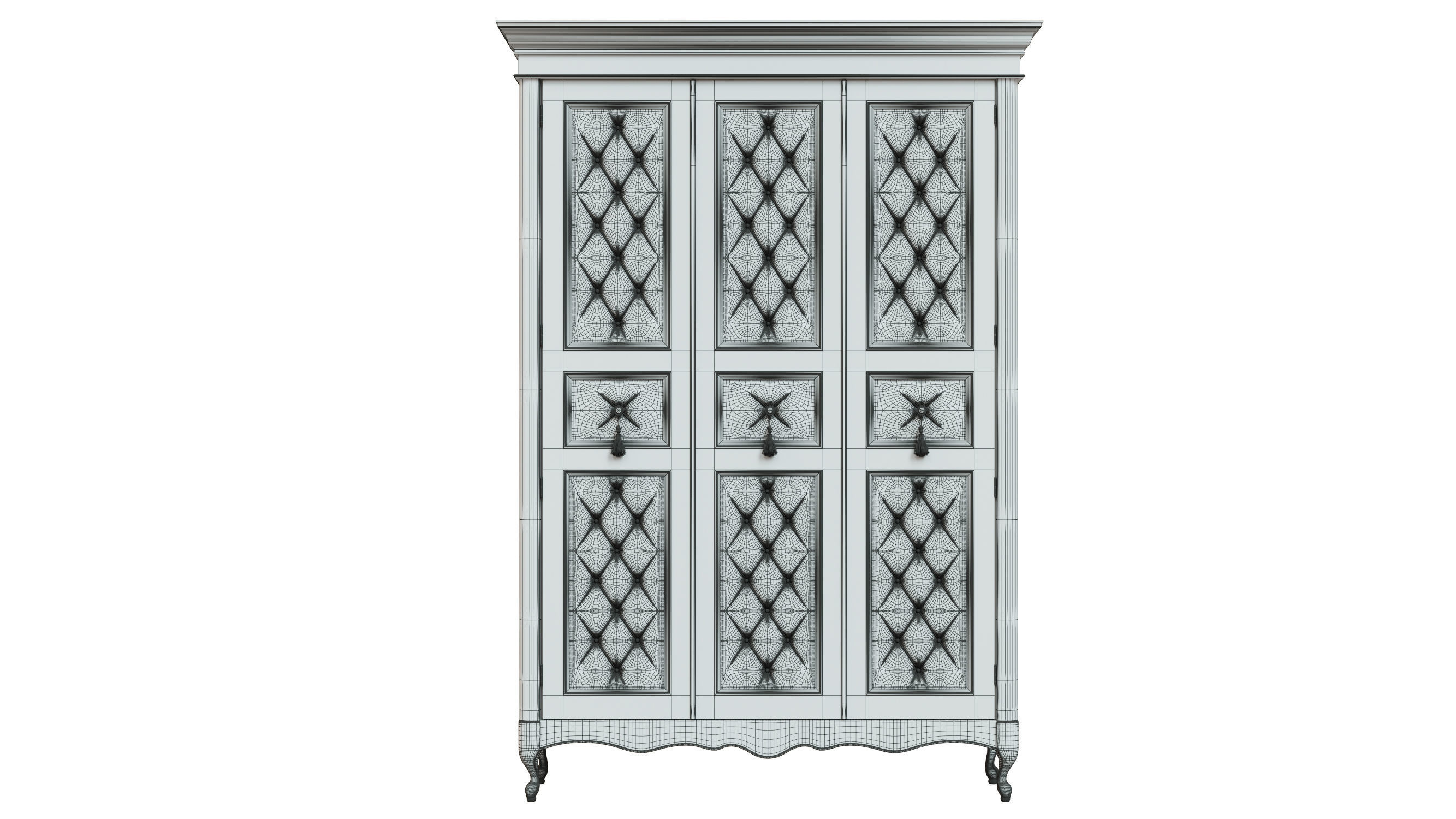 classic cabinet 04 06 3D model_10