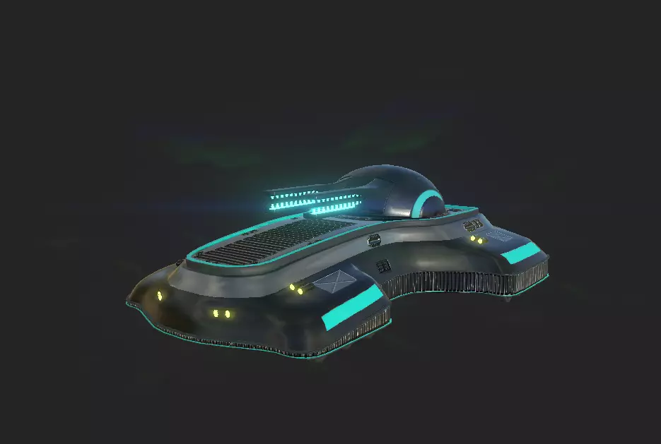 Sci Fi Tank 3D model