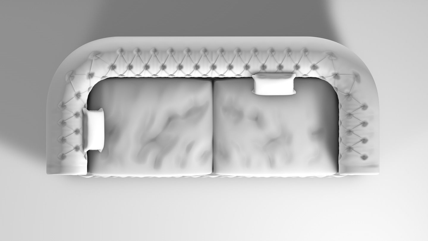 Chesterfield sofa 3D model_5