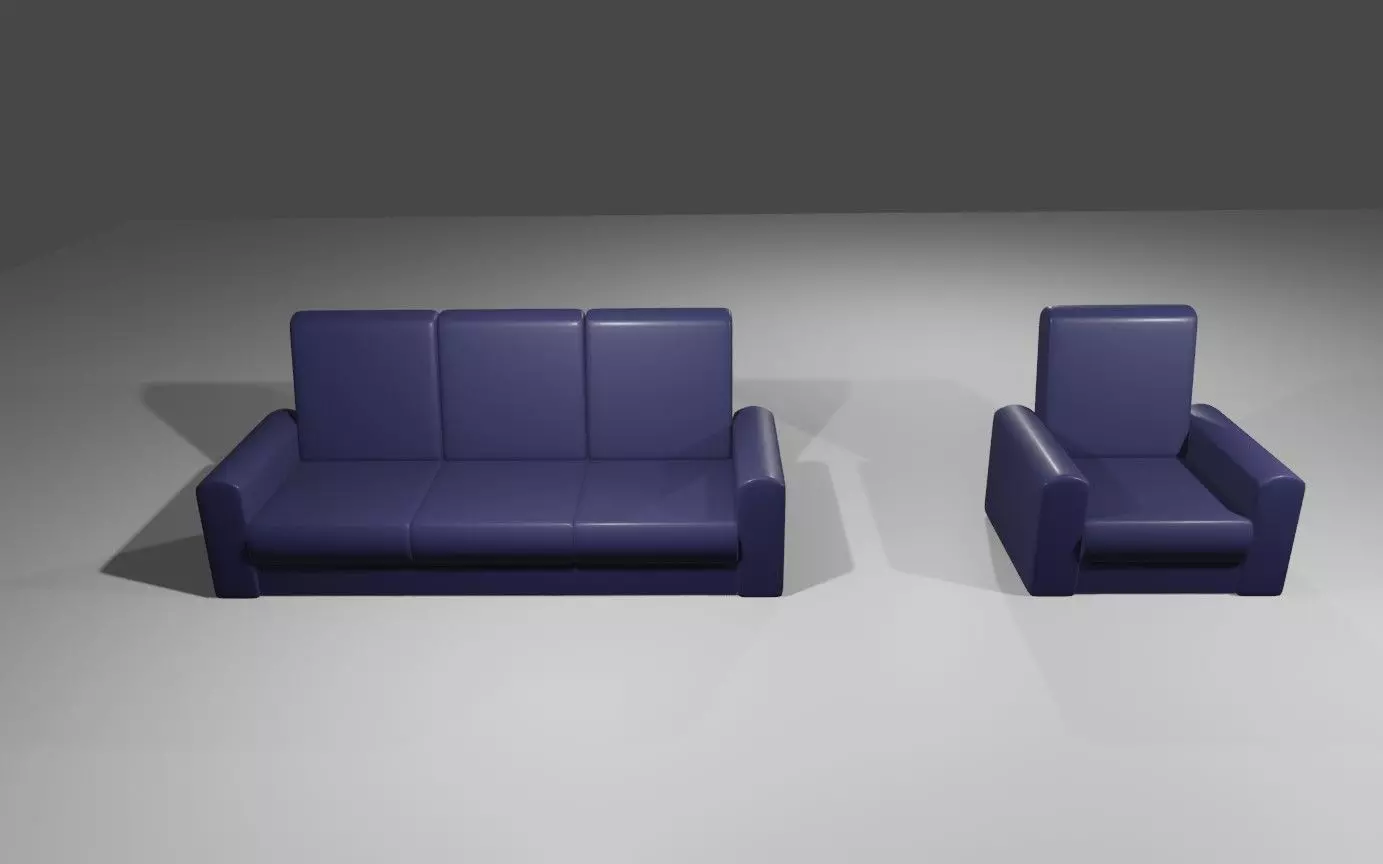 Couch Pack - Living Room 3D Model Collection_0