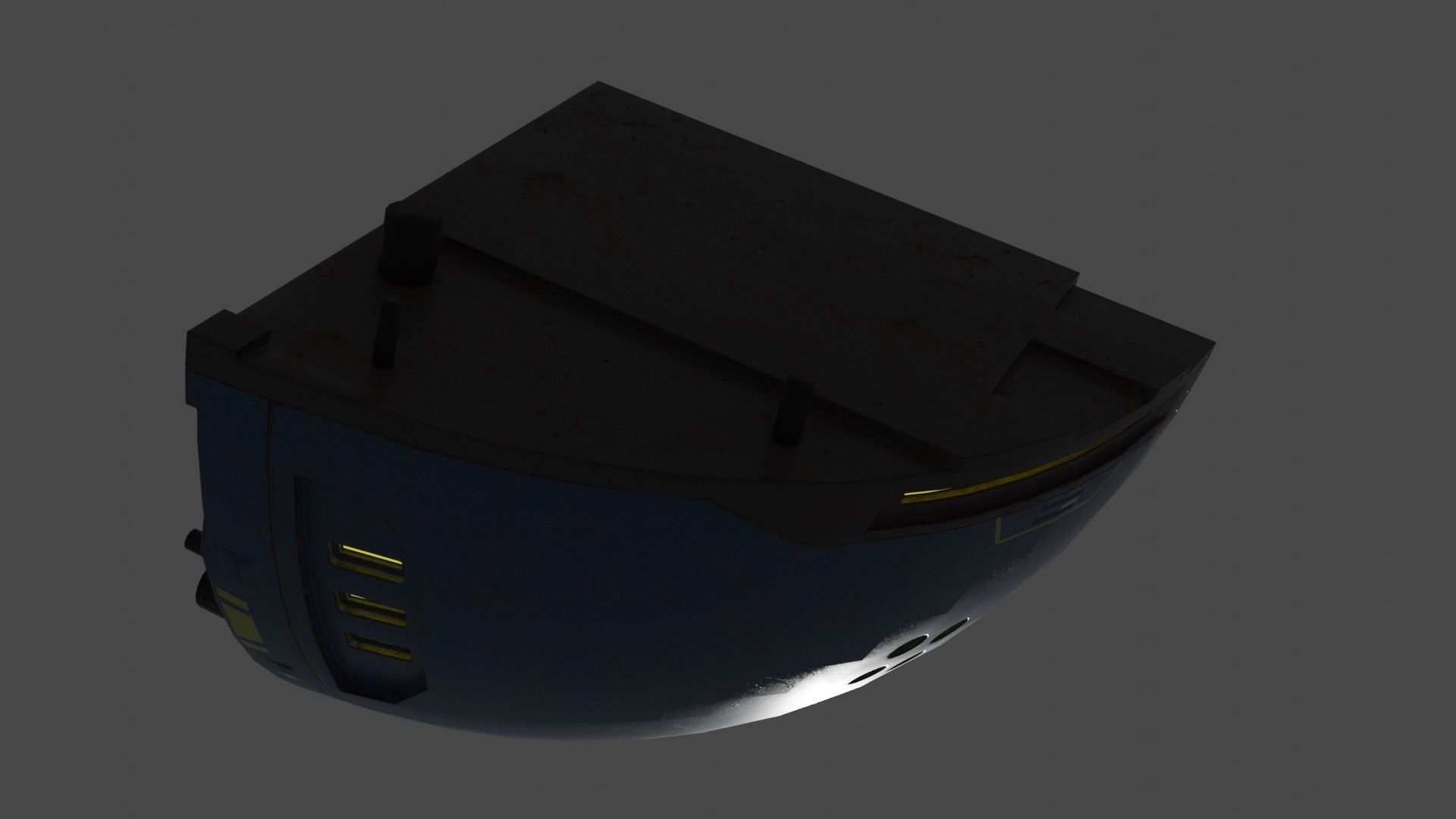 Old Y2J Hollow Sphere Low-poly 3D model_5