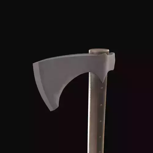 Battle Axe Low-poly 3D model