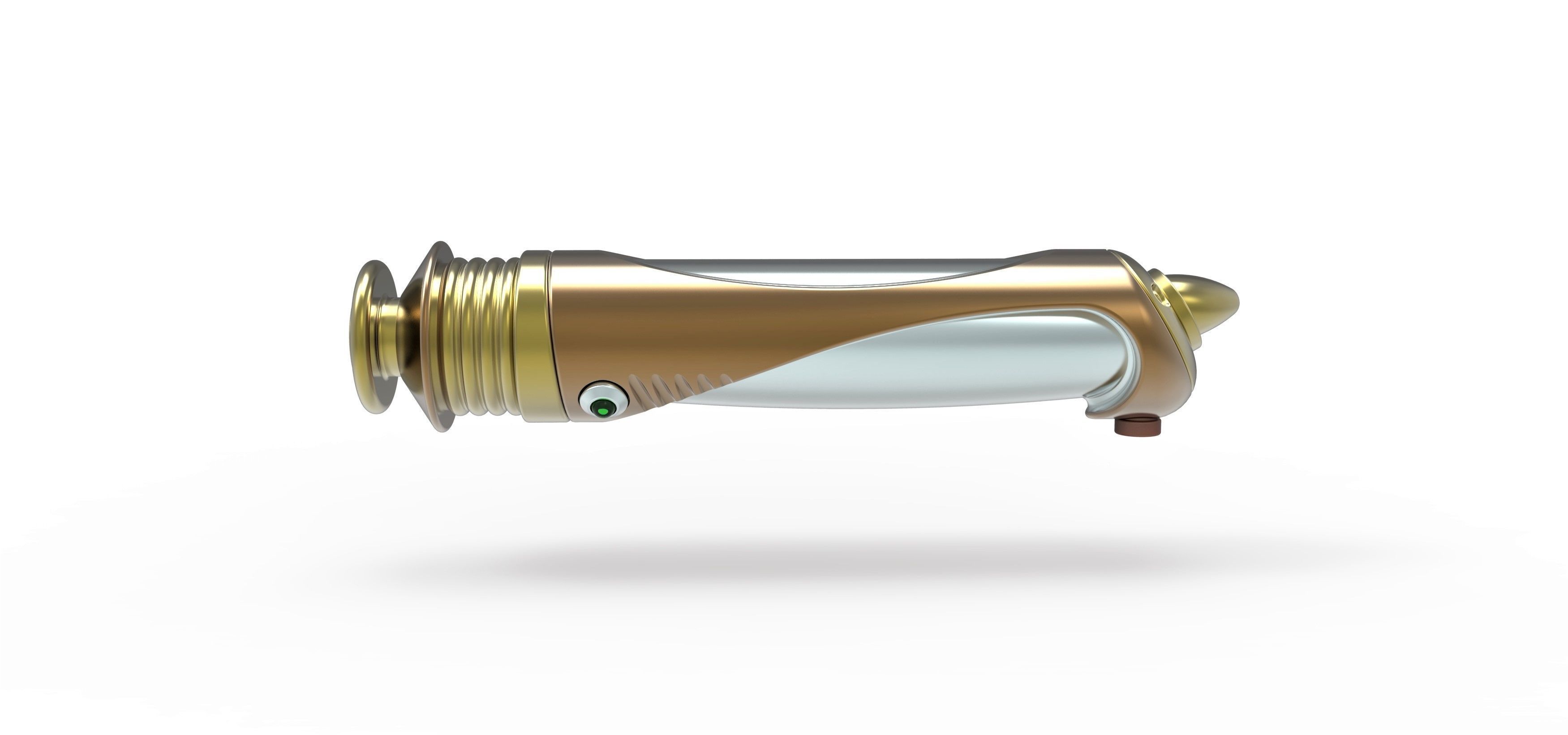 Lightsaber of Darth Sidious from Star Wars The Phantom menace 3D print model_5