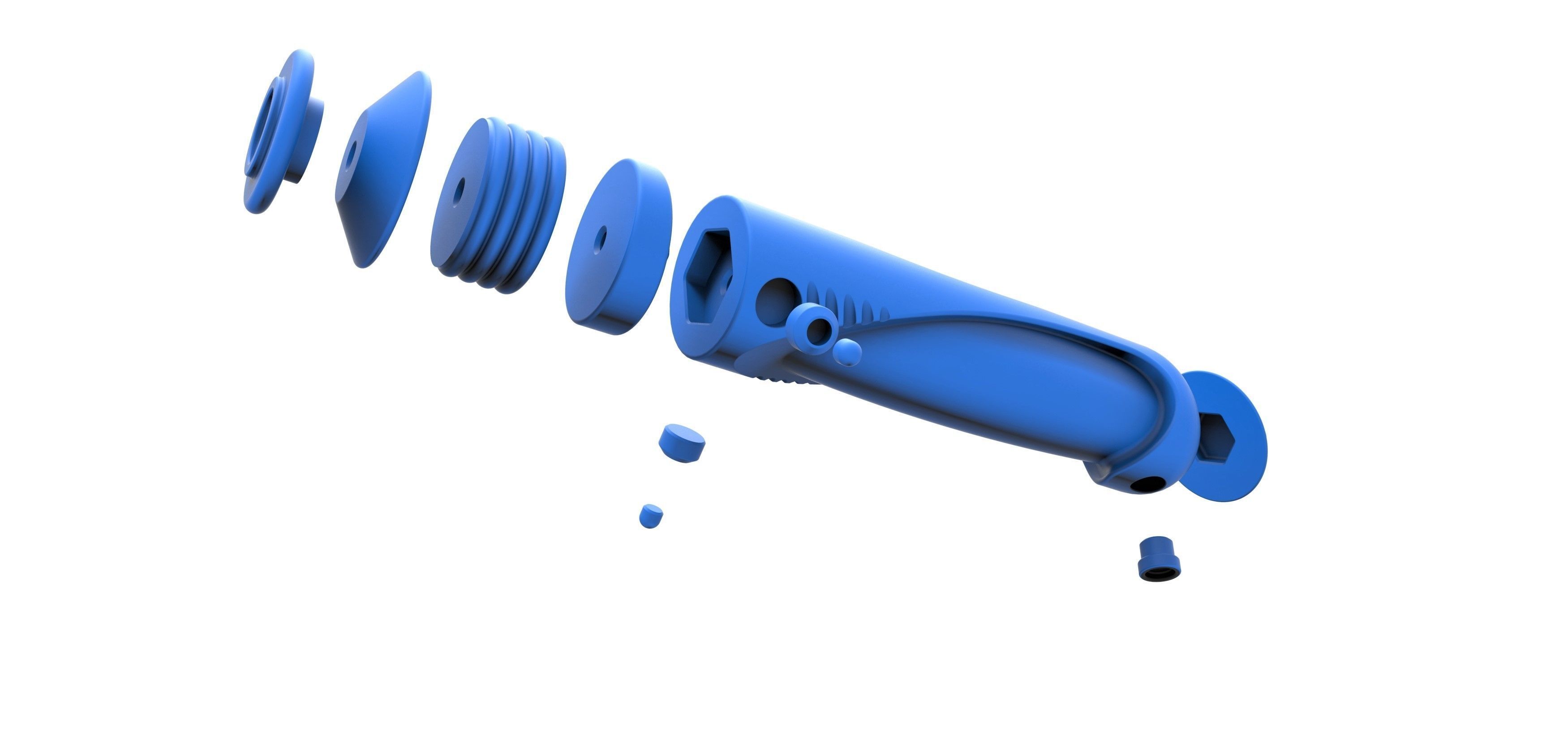 Lightsaber of Darth Sidious from Star Wars The Phantom menace 3D print model_20