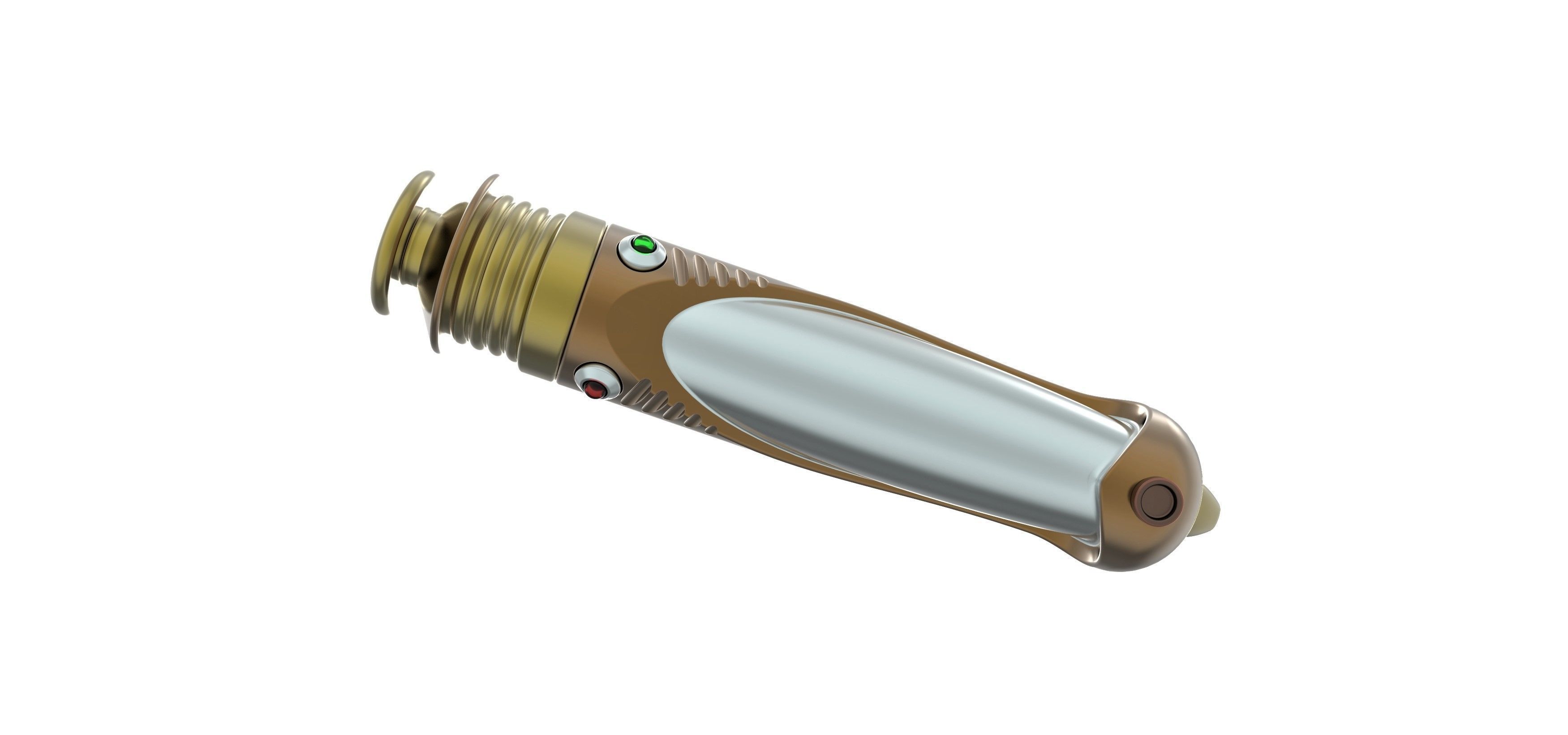 Lightsaber of Darth Sidious from Star Wars The Phantom menace 3D print model_8