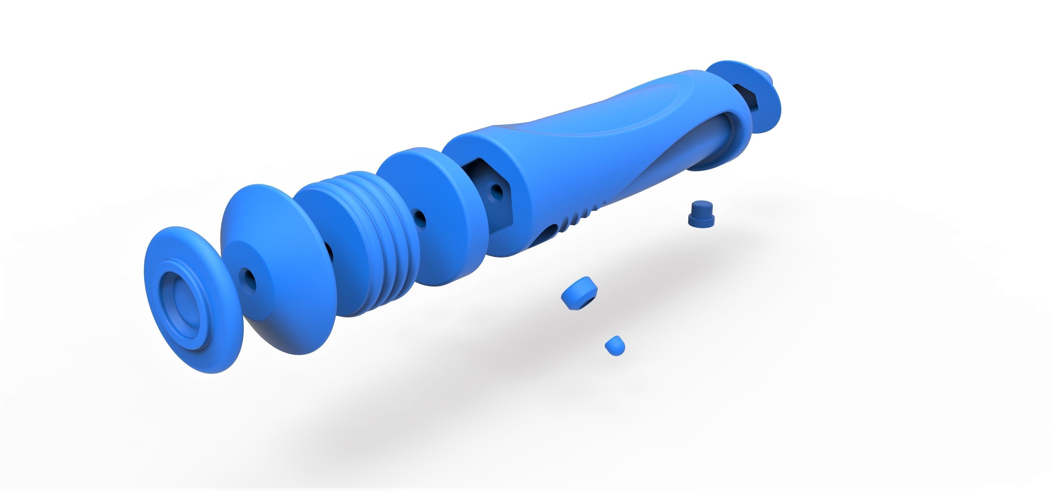 Lightsaber of Darth Sidious from Star Wars The Phantom menace 3D print model_19