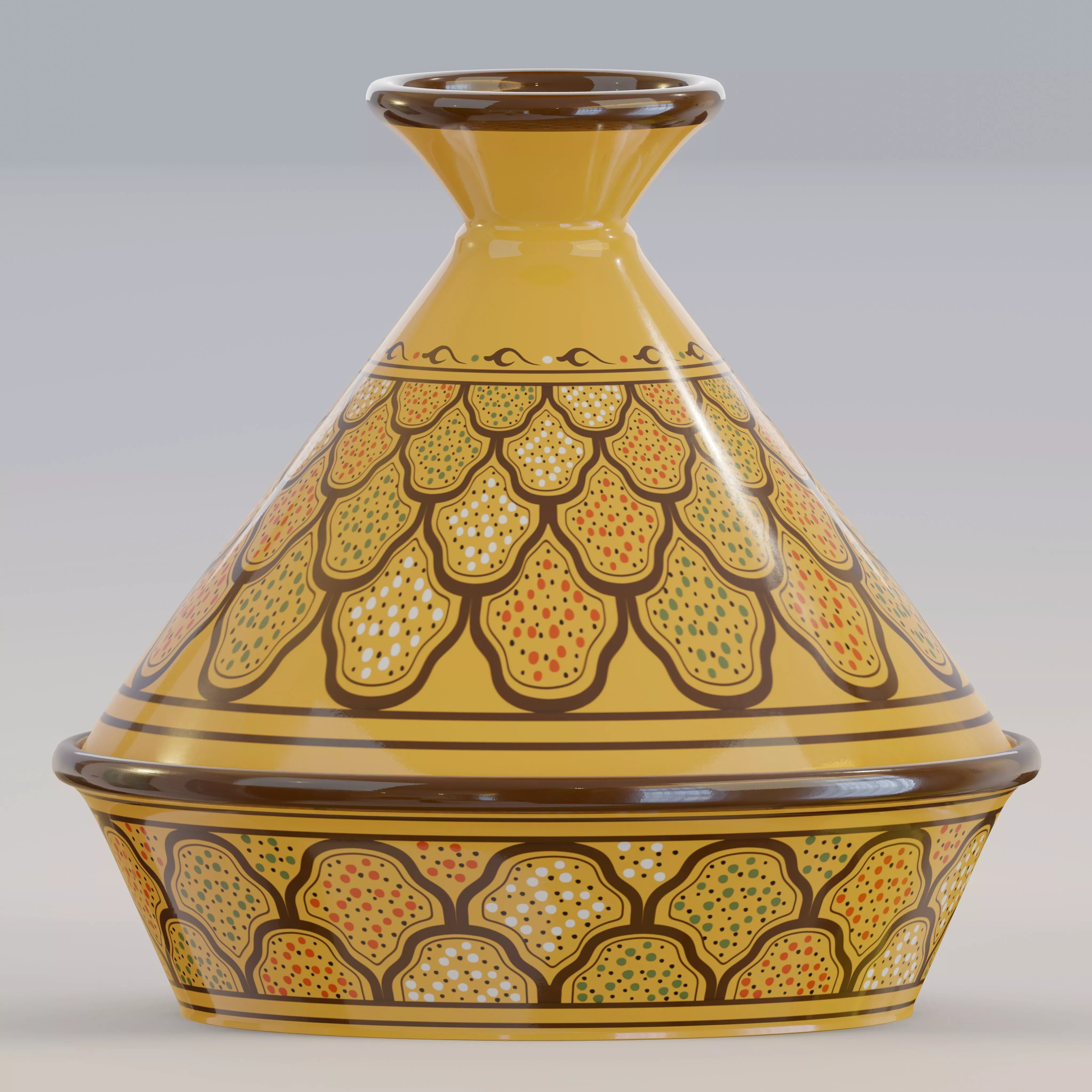 Tunisian tajine 3D model