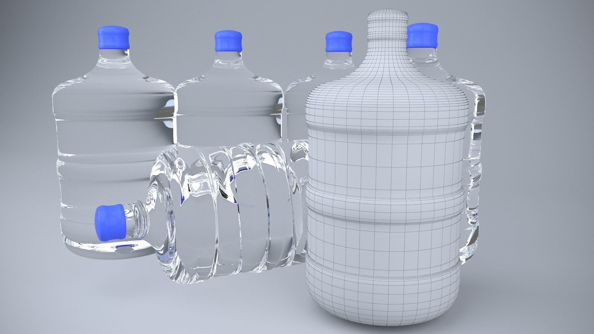 plastic Water bottle 15 liter free 3D model CGTrader