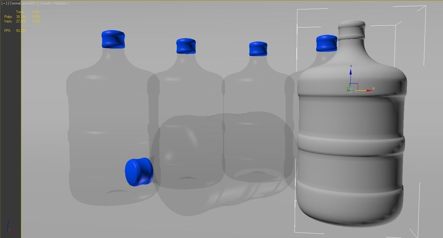 plastic Water bottle 15 liter free 3D model CGTrader