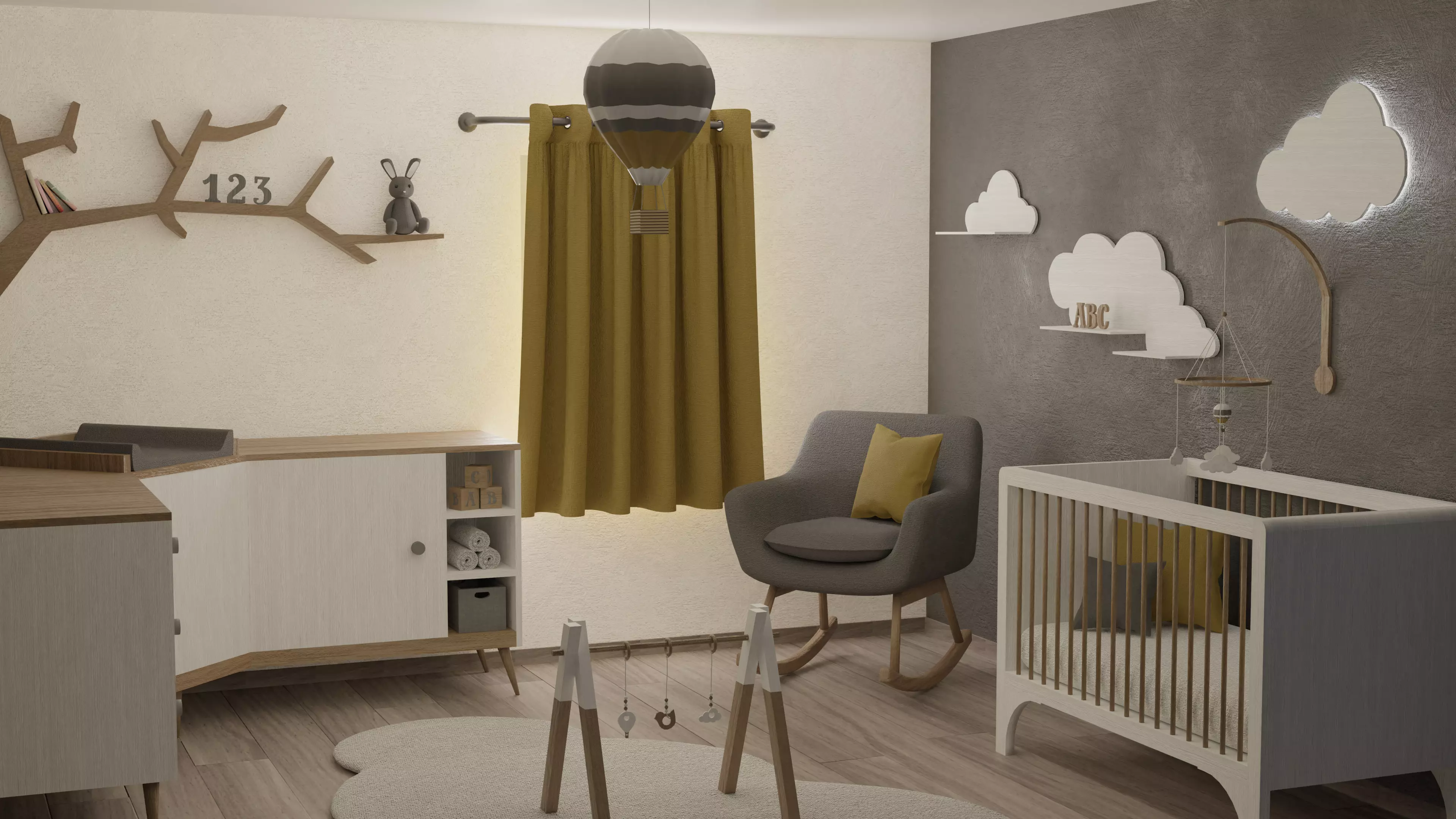 Baby room 3D model