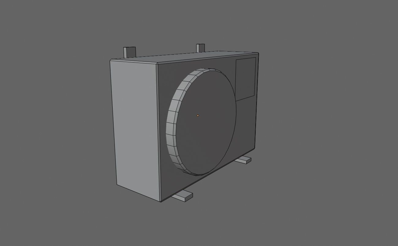 Air Conditioning - External - Ar Condicionado Low-poly 3D model_14