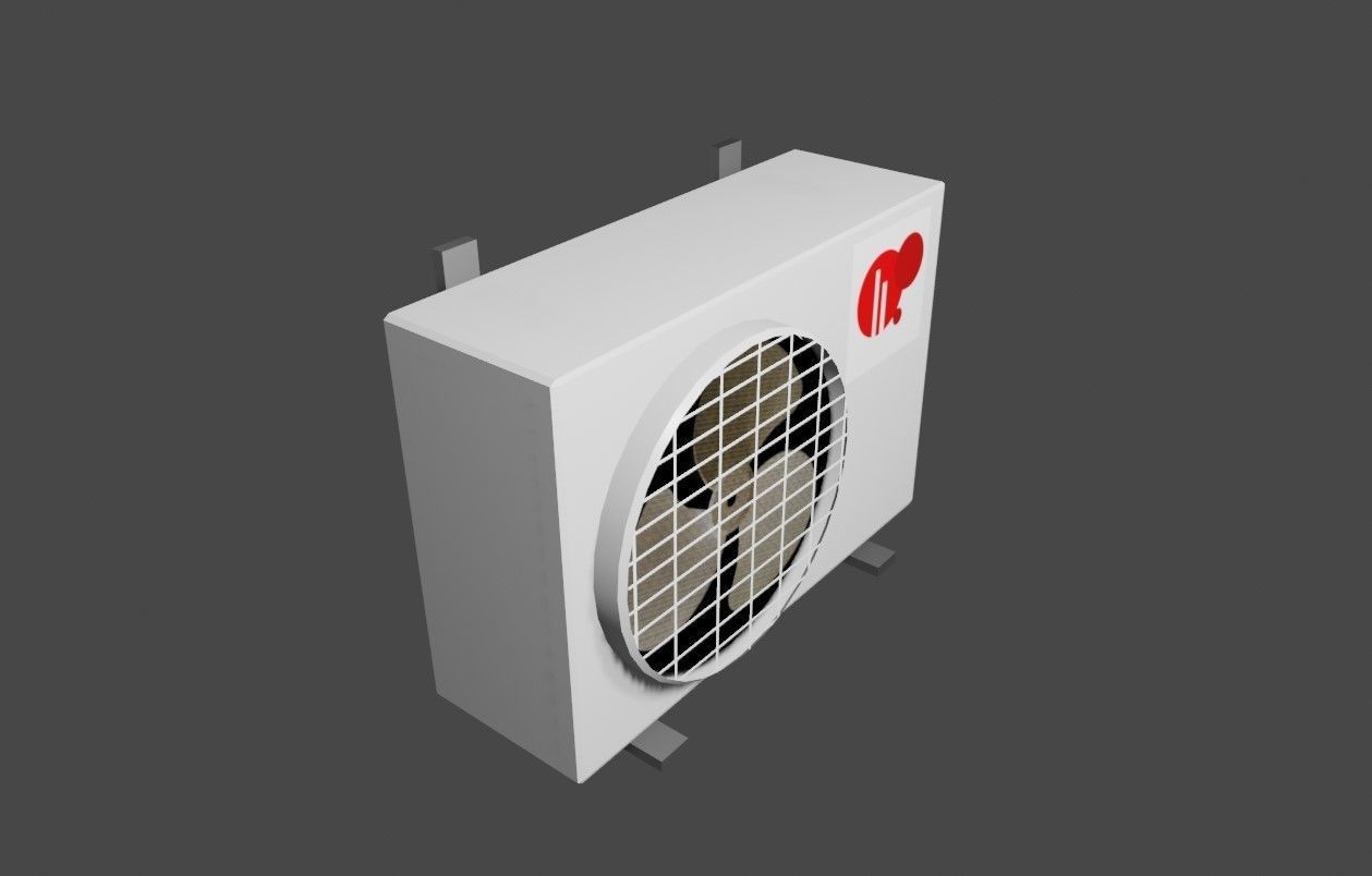Air Conditioning - External - Ar Condicionado Low-poly 3D model_12