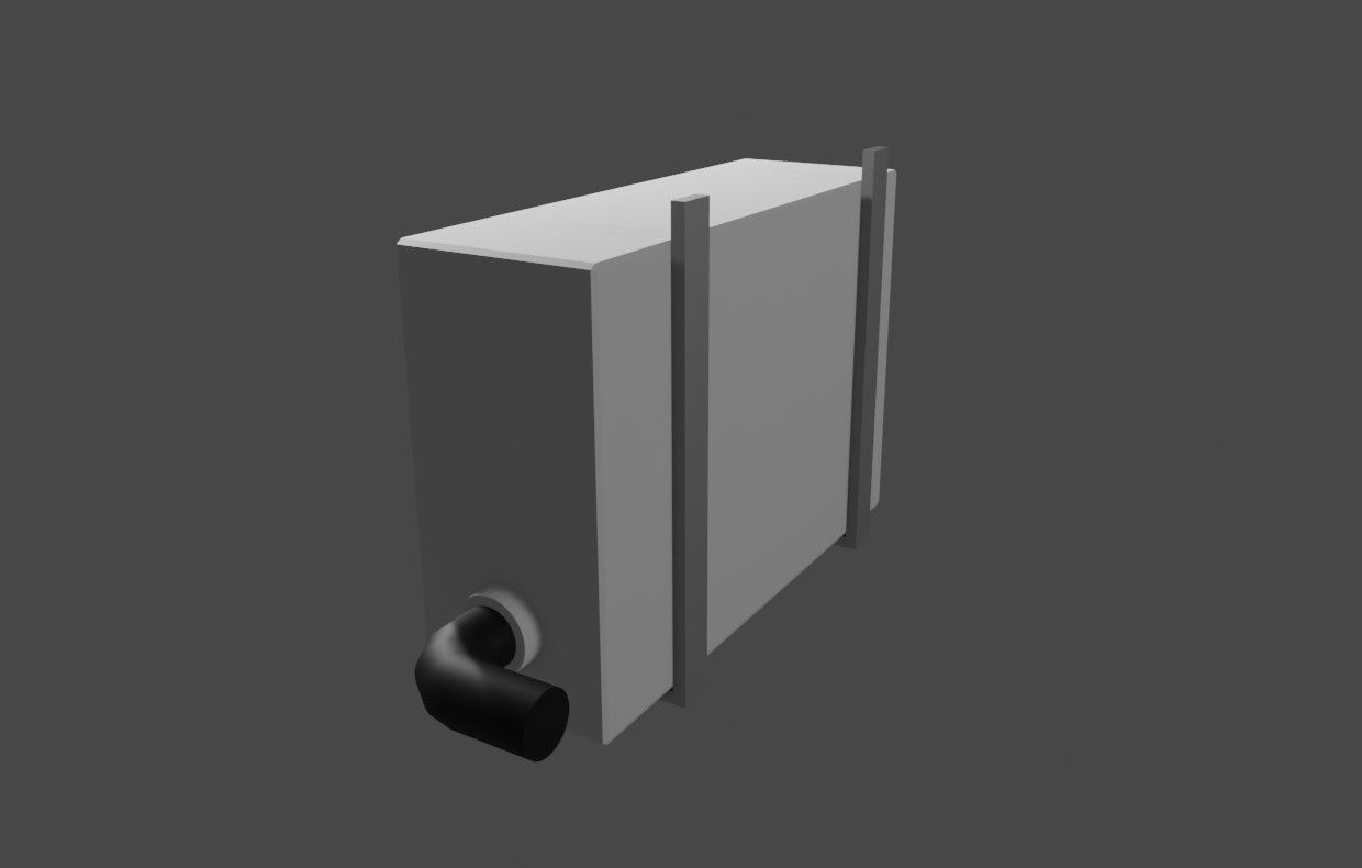 Air Conditioning - External - Ar Condicionado Low-poly 3D model_10