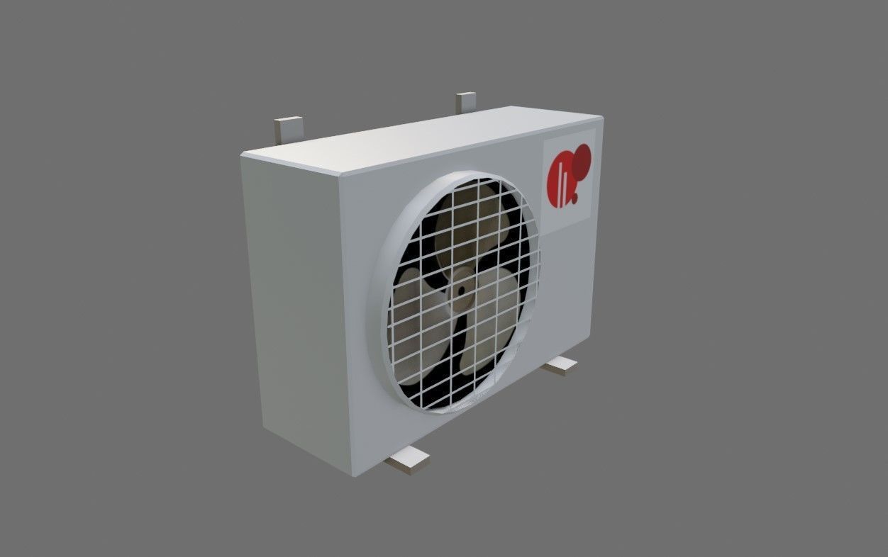Air Conditioning - External - Ar Condicionado Low-poly 3D model_2