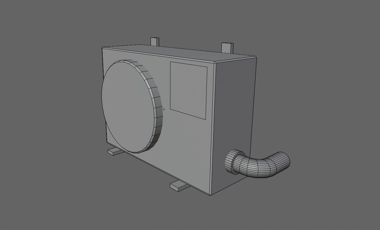 Air Conditioning - External - Ar Condicionado Low-poly 3D model_15