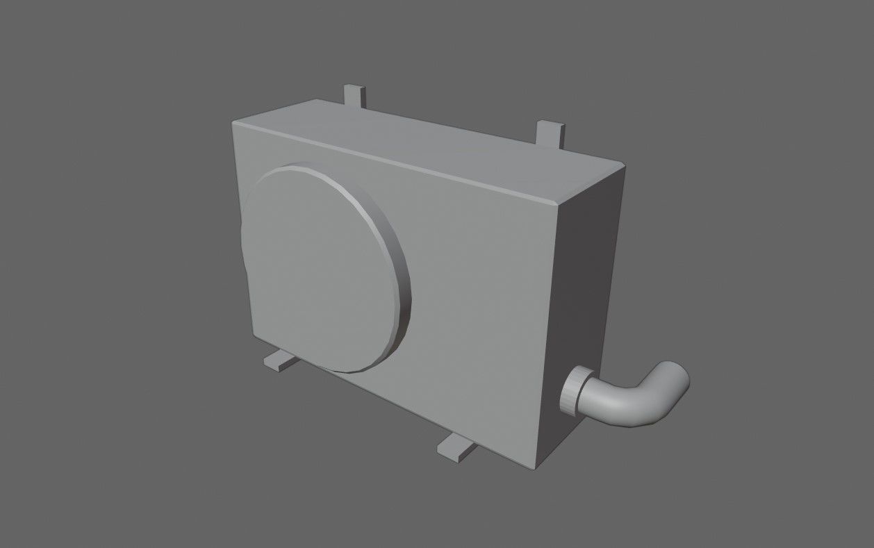 Air Conditioning - External - Ar Condicionado Low-poly 3D model_13