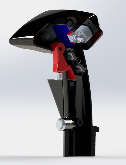 F-14 RIO Lantirn Stick suitable for DCS F-14 simulation 3D print model_10